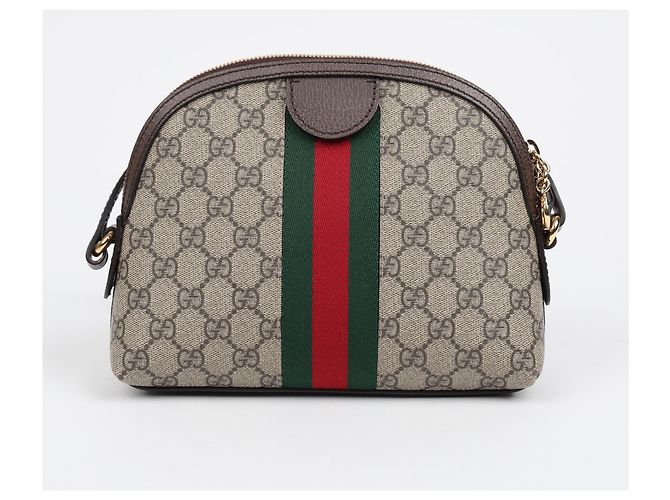 Gucci Borsa a tracolla Ophidia GG Supreme Beige - vista 4