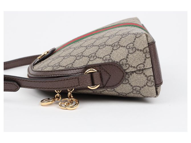 Gucci Borsa a tracolla Ophidia GG Supreme Beige - vista 5