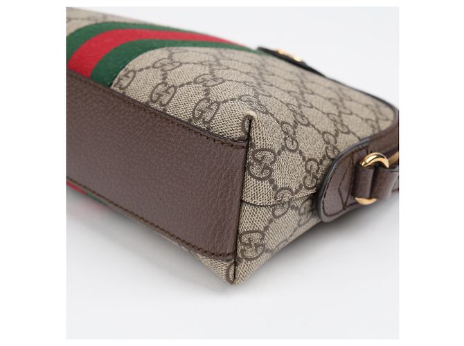 Gucci Borsa a tracolla Ophidia GG Supreme Beige - vista 9