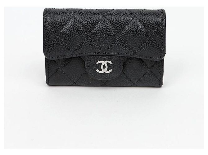 Chanel Klassischer Kartenhalter Caviar Black Silver - Ansicht 2