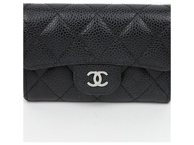 Chanel Klassischer Kartenhalter Caviar Black Silver - Ansicht 3
