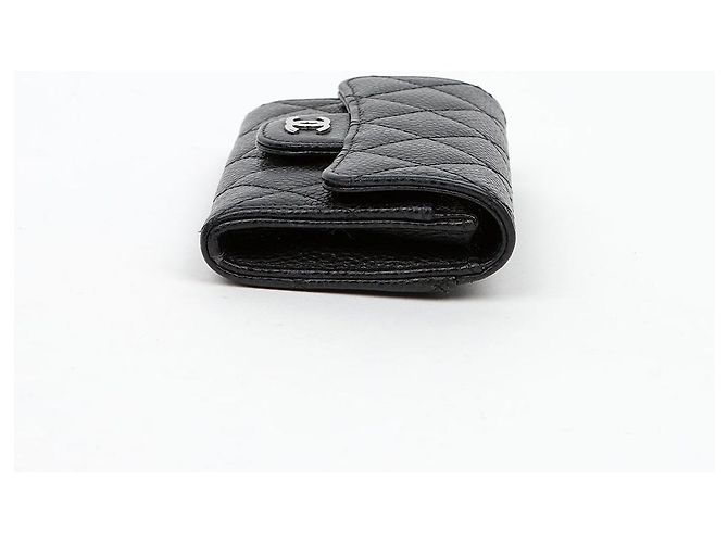 Chanel Klassischer Kartenhalter Caviar Black Silver - Ansicht 5