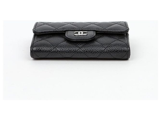 Chanel Klassischer Kartenhalter Caviar Black Silver - Ansicht 6