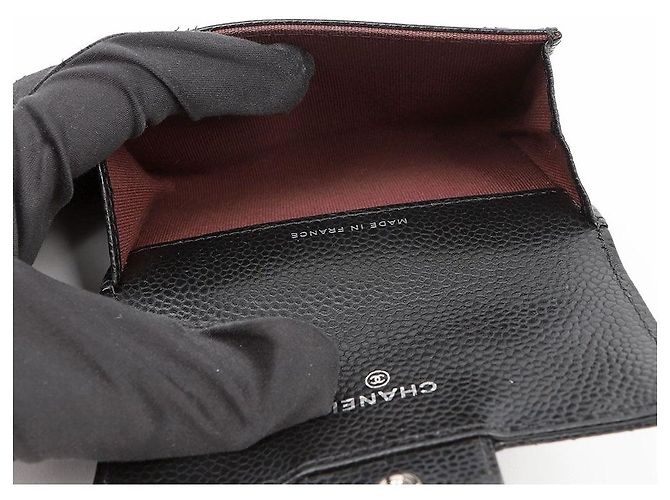 Chanel Klassischer Kartenhalter Caviar Black Silver - Ansicht 8