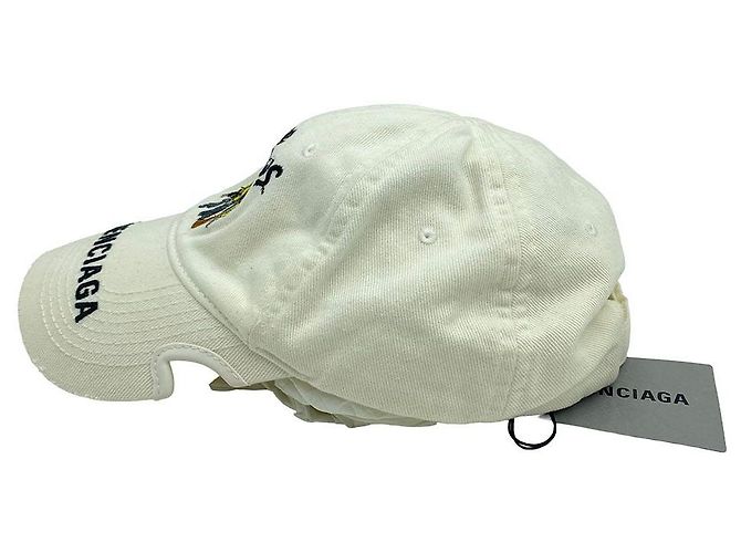 Balenciaga Bestickte Baseball-Kappe Simpson Collaboration White - Ansicht 10