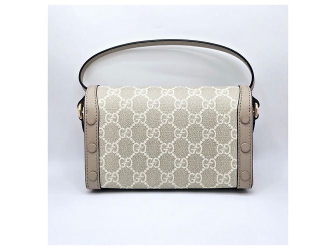 Borsa a tracolla Gucci marrone metallo - vista 3