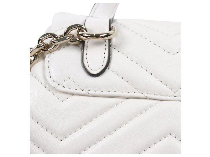 Gucci Mini Marmont Rucksack Weiß - Ansicht 8