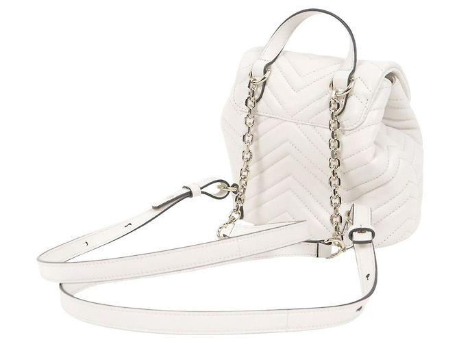 Gucci Mini Marmont Rucksack Weiß - Ansicht 9