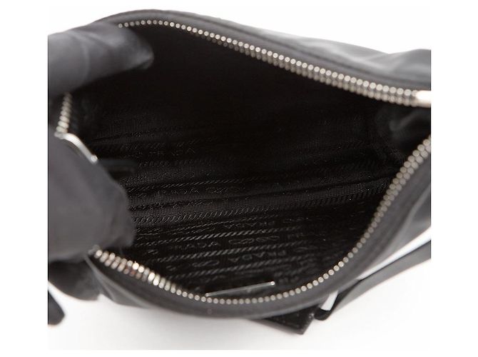 Prada Borsa a tracolla hobo Reedition Nylon Multi Nero - vista 10