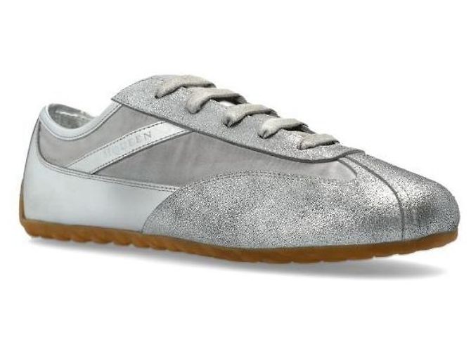 Sneakers Alexander McQueen Boxe Argento - vista 3
