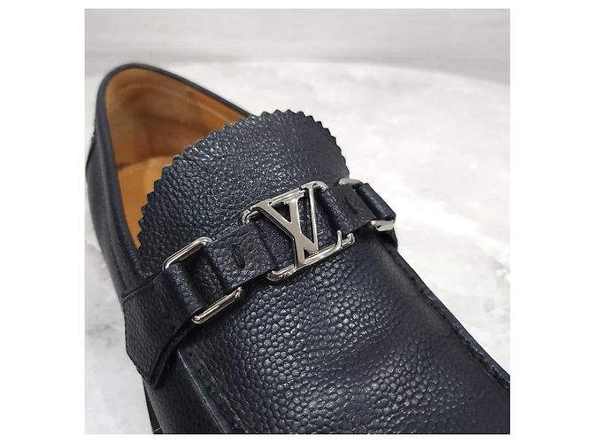 Louis Vuitton Mocassini Major in pelle nera - vista 6