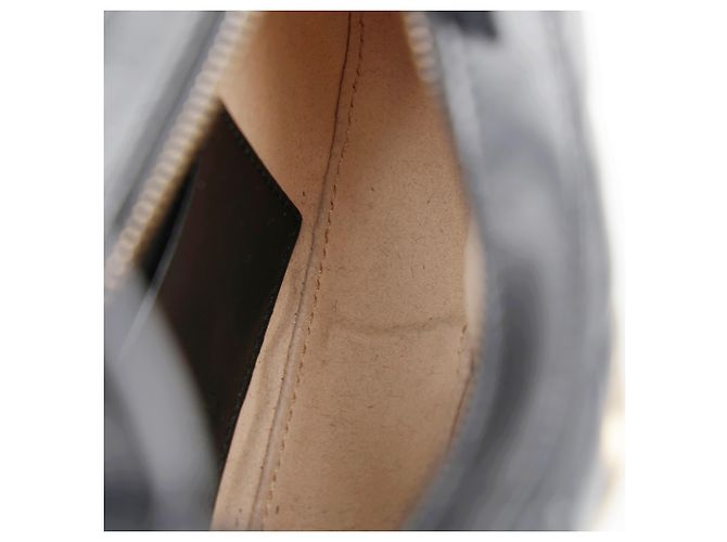 Gucci Borsa a spalla mini GG Marmont a mezzaluna nera - vista 13
