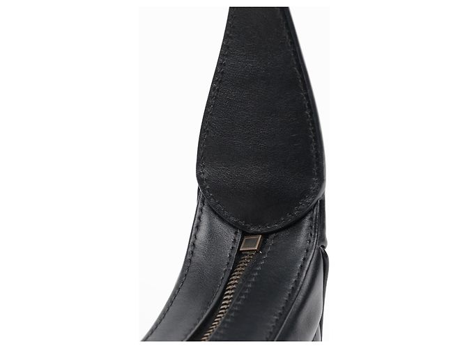Gucci Borsa a spalla mini GG Marmont a mezzaluna nera - vista 9