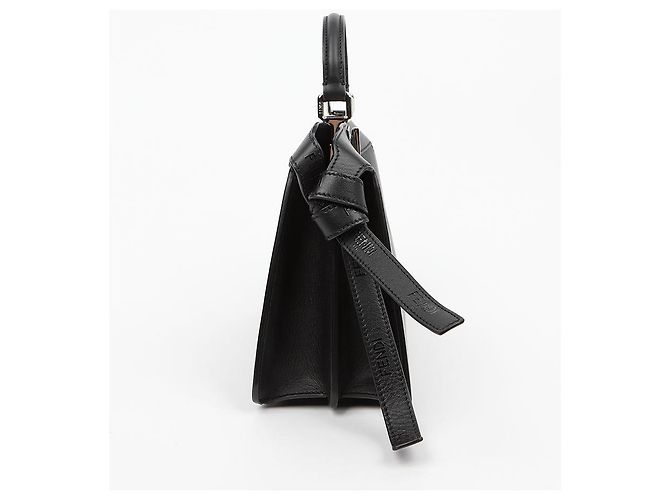 Fendi Peekaboo Small in vitello nero - vista 5