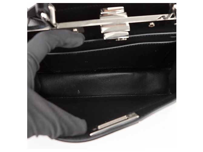 Fendi Peekaboo Small in vitello nero - vista 8