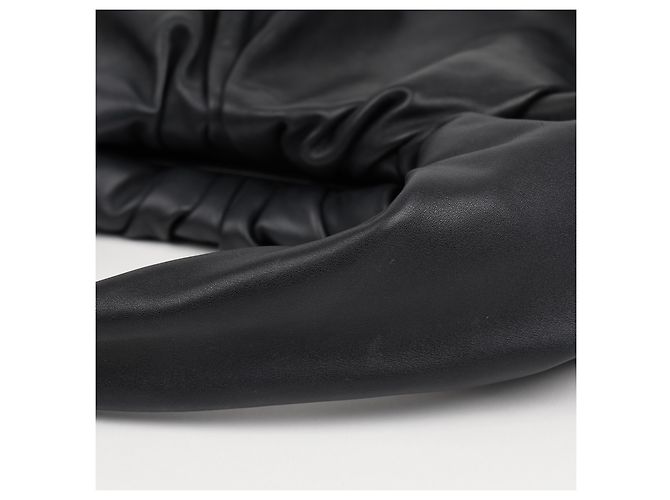 Bottega Veneta Borsa a tracolla Pouch in pelle nera - vista 9