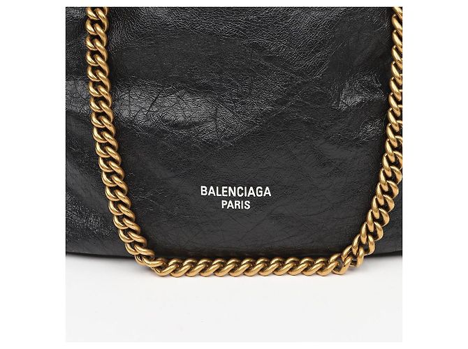 Balenciaga Small Crush Black Tote Bag - vista 3