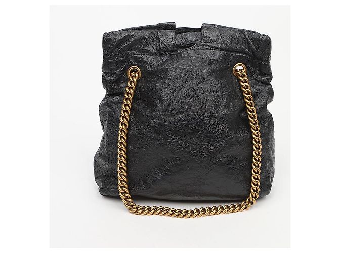Balenciaga Small Crush Black Tote Bag - vista 4