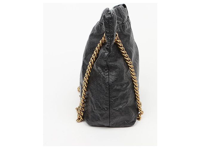 Balenciaga Small Crush Black Tote Bag - vista 5