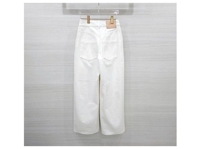 Loewe Bestickte weiße Denim-Hose - Ansicht 2