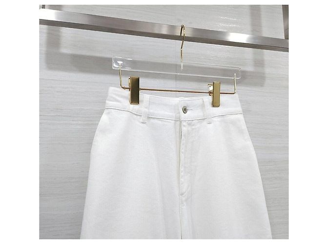 Loewe Bestickte weiße Denim-Hose - Ansicht 3