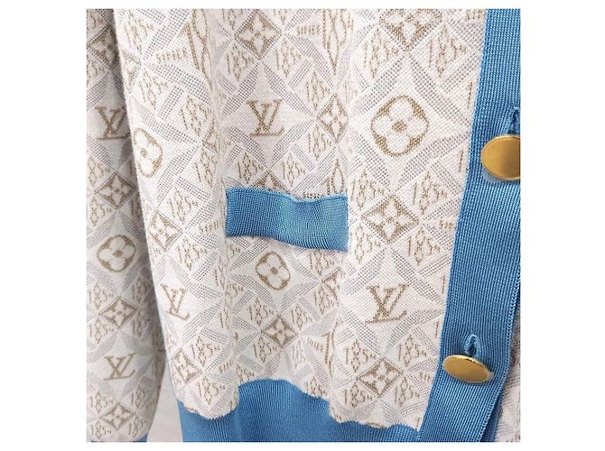 Louis Vuitton Cardigã Monograma com Detalhes Contrastantes - vista 4