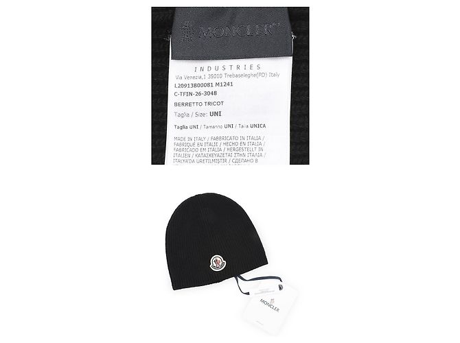 Moncler Gerippte Wollstrickmütze für Herren - Ansicht 5