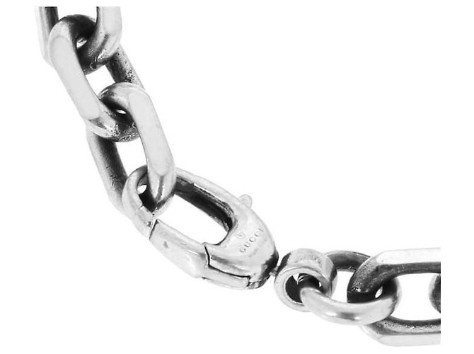 Gucci Bracelete Entrelaçado de Prata - vista 3