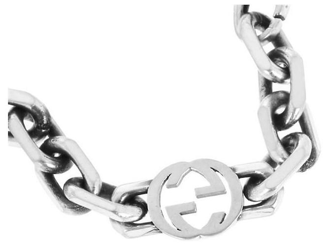 Gucci Bracelete Entrelaçado de Prata - vista 4