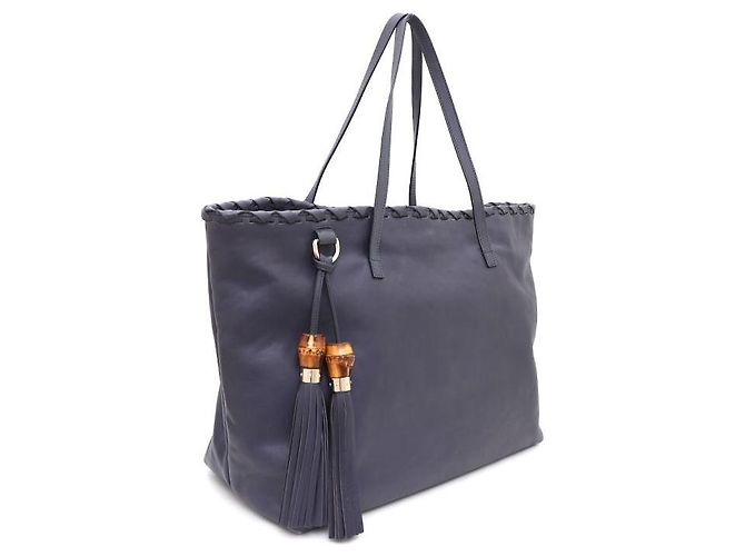 Bamboo Gucci Borsa Tote e a Tracolla con Nappine in Bambù - vista 2