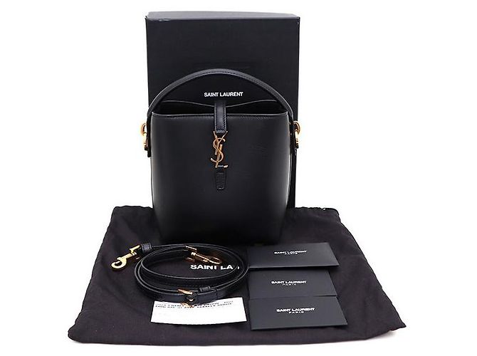 Autre Marque SAINT LAURENT Black Leather Mini Bag - view 10