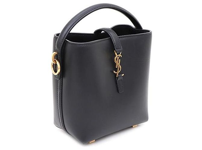 Autre Marque SAINT LAURENT Black Leather Mini Bag - view 2