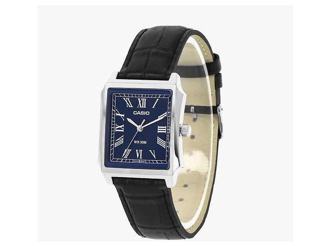 Relógio Casio MTP-B190L-2BVDF de couro preto - vista 3