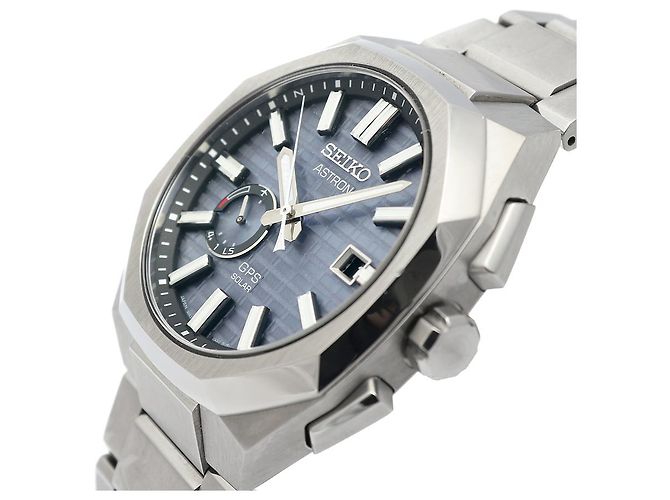 Seiko Orologio da uomo Astron GPS Solar Titanium Blue Hard Coating - vista 11