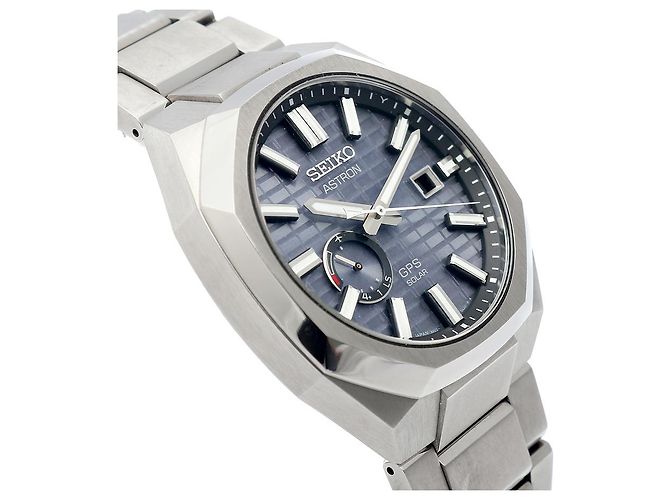 Seiko Orologio da uomo Astron GPS Solar Titanium Blue Hard Coating - vista 12