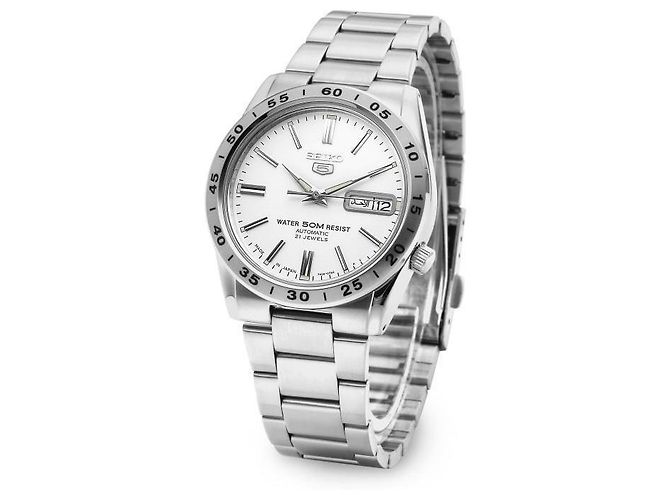 Orologio automatico da uomo Seiko in metallo argento - vista 4