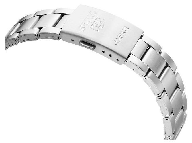 Orologio automatico da uomo Seiko in metallo argento - vista 8