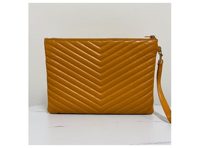 Autre Marque Clutch matelassé Chevron New Medium - vista 3