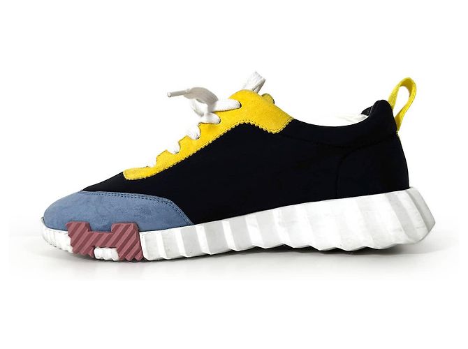 Hermès Sneakers Bouncing Suede Black Multicolor - vista 6