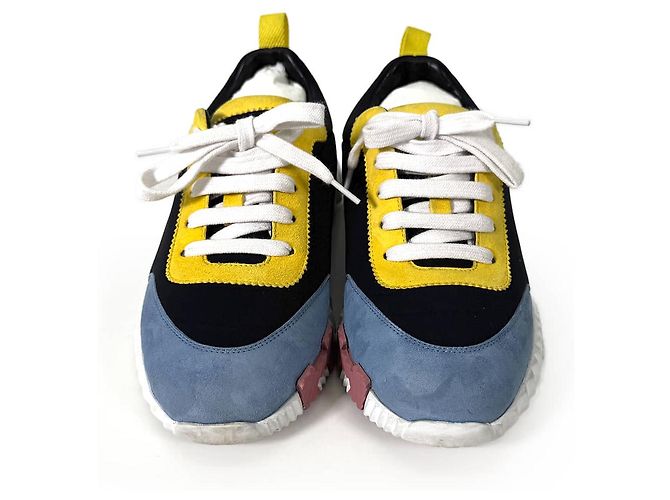 Hermès Sneakers Bouncing Suede Black Multicolor - vista 9
