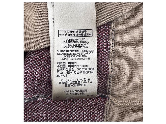 Burberry Herren Strickpullover aus Merinowolle Scribble Nova Check Beige - Ansicht 11
