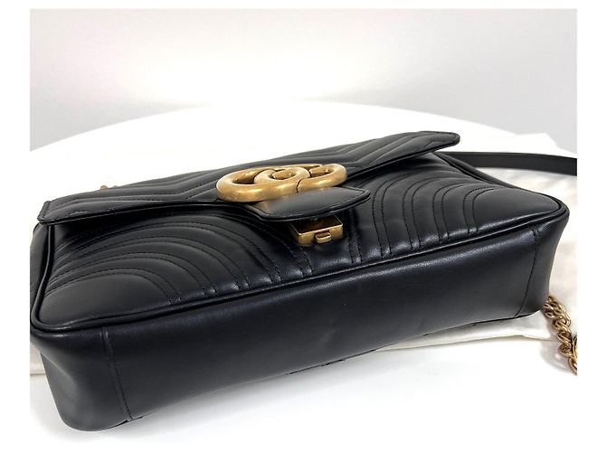 Gucci Borsa a tracolla Matelassé con catena Nera - vista 11