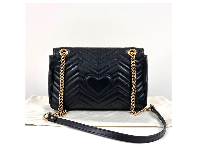 Gucci Borsa a tracolla Matelassé con catena Nera - vista 5