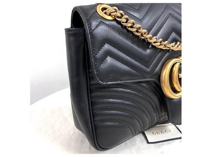 Gucci Borsa a tracolla Matelassé con catena Nera - vista 7
