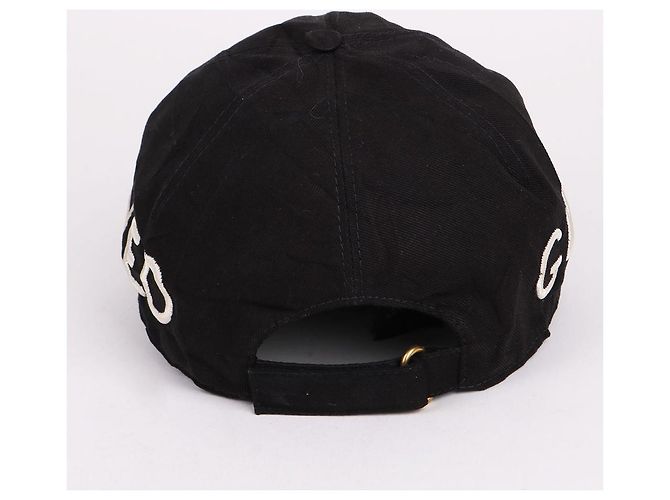 Gucci Cappellino da baseball nero ricamato Loved - vista 6