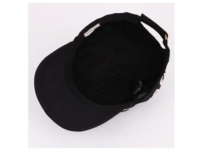 Gucci Cappellino da baseball nero ricamato Loved - vista 7