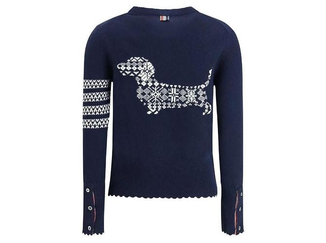 Thom Browne Merino Wool Holiday Hector Strickpullover - Ansicht 3