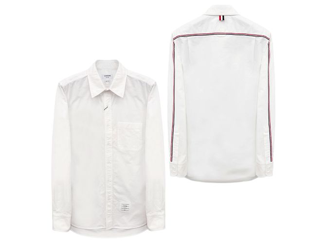 Thom Browne Camicia Oxford con striscia posteriore - vista 5