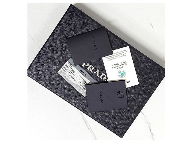 Prada Borsa a tracolla con catena spazzolata Nero - vista 14