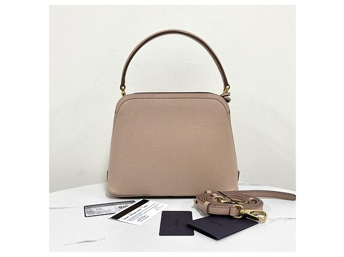 Prada Borsa Tote Piccola e Borsa a Tracolla Martine in Saffiano - vista 7